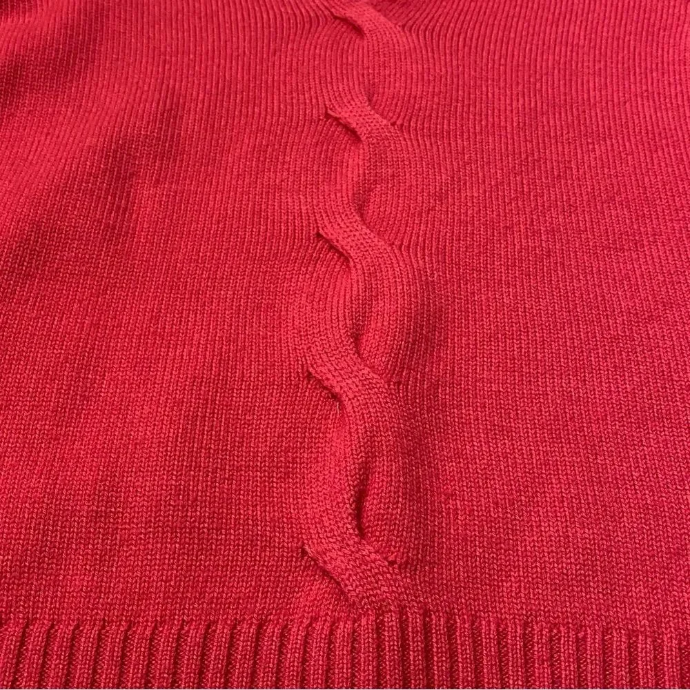 Vintage Talbots Petites Wool / Cashmere Blend Pink Knit Sweater Women's Size LP
